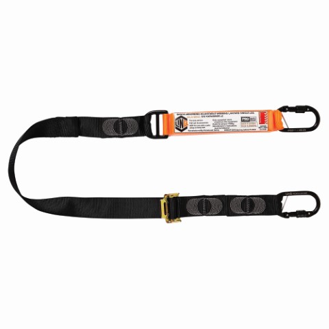 LINQ WEBBING LANYARD ADJ SGL LEG 2 X S.G KARABINER 2M 
